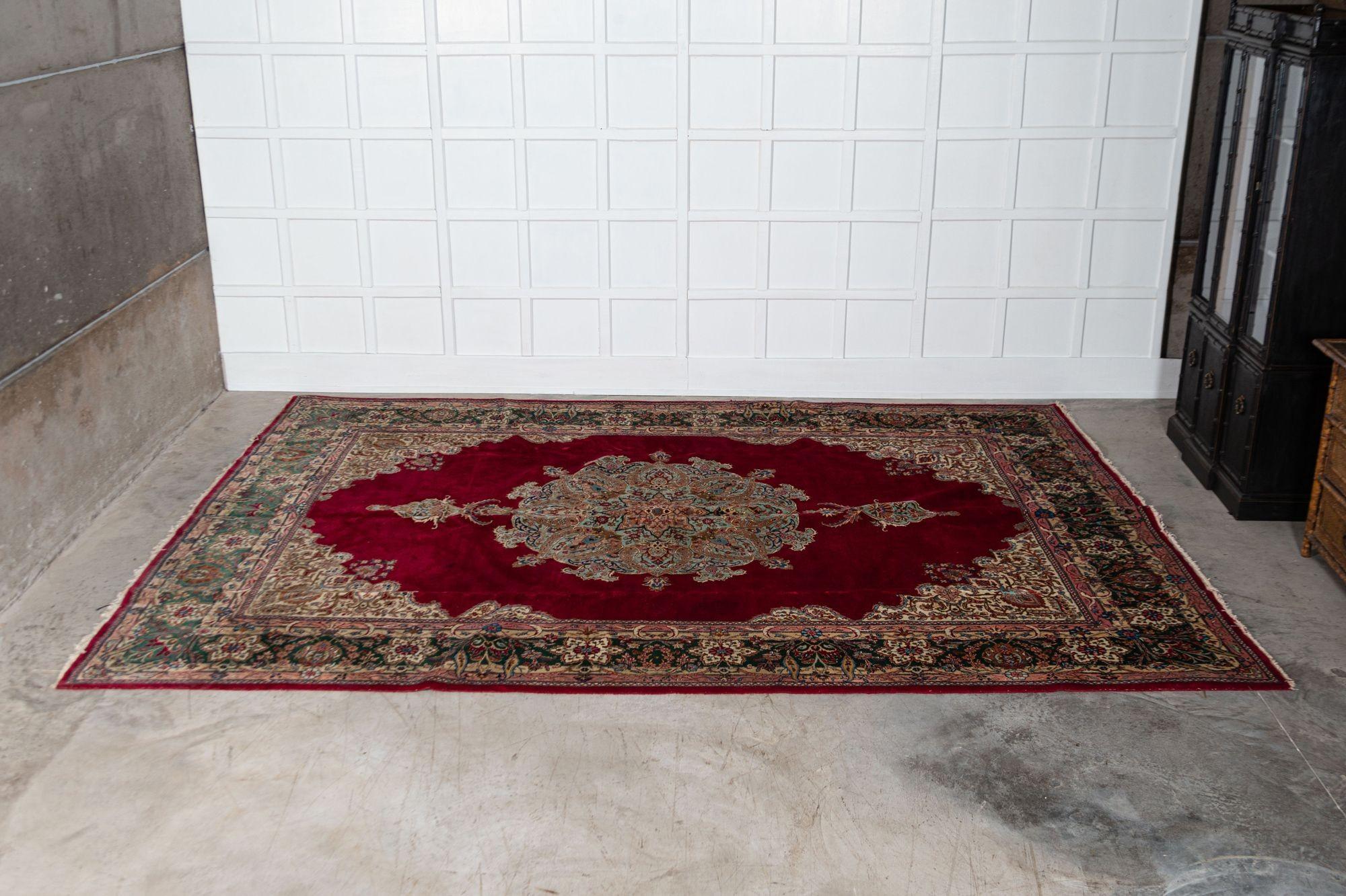 circa Mid-20th Century
Large Persian wool carpet rug

Measures: W440 x D292 cm.