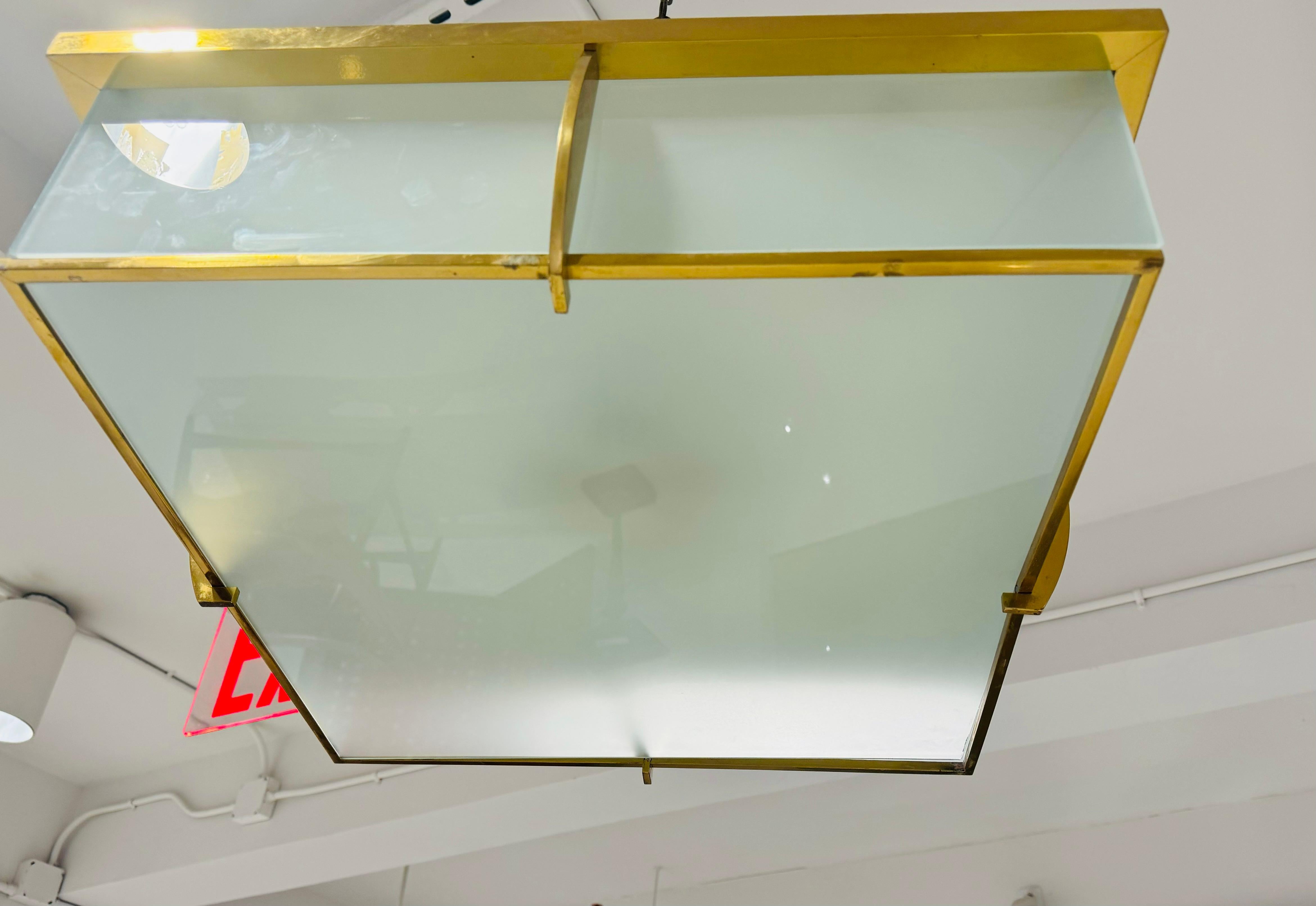 Grande lampada da soffitto a filo Perzel Art Deco francese degli anni '40 Due in vendita 7