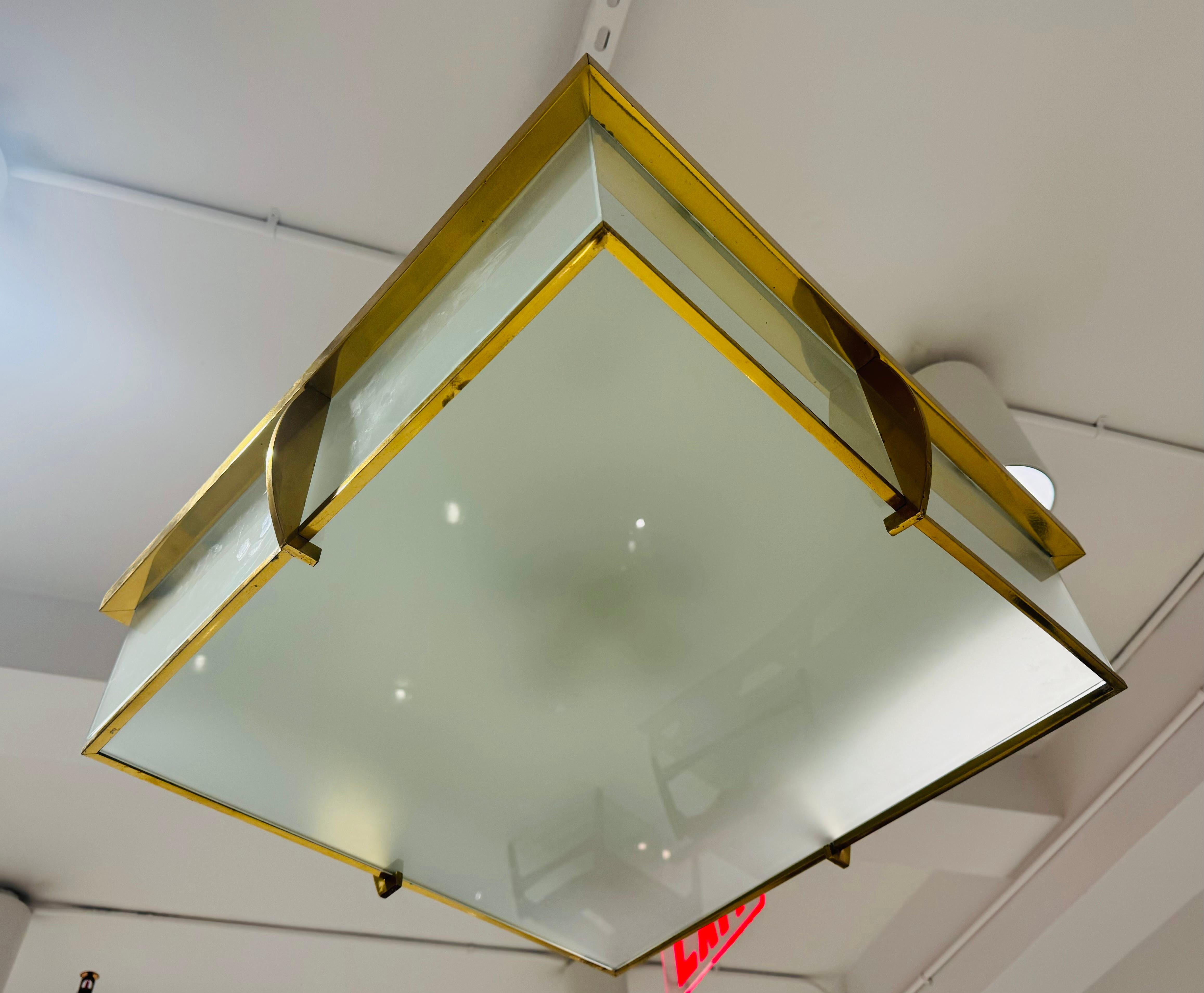 Grande lampada da soffitto a filo Perzel Art Deco francese degli anni '40 Due in vendita 10