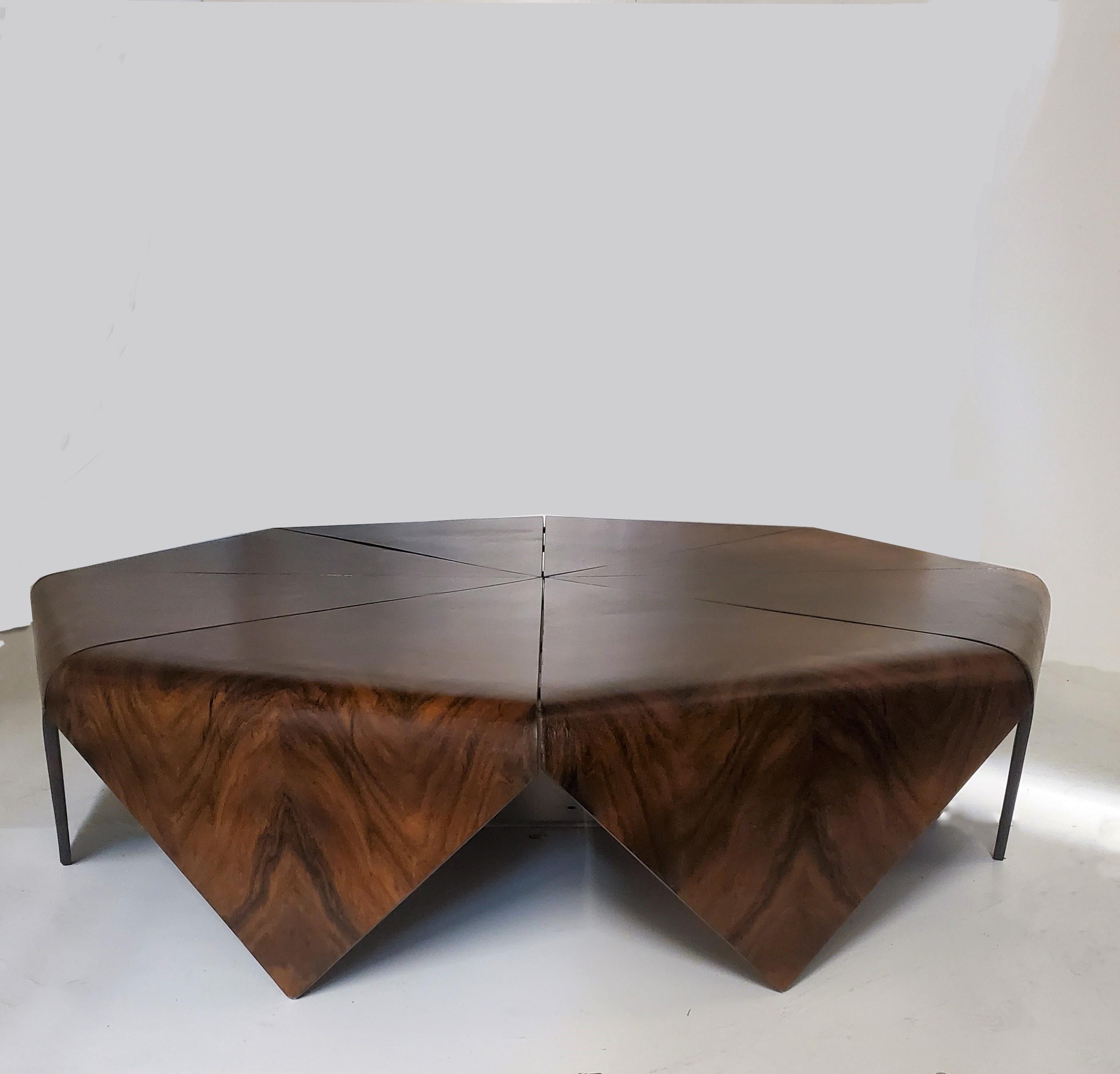 Mid-Century Modern Large Petalas Coffee /Cocktail / Chabudai Table L'atelier Jorge Zalszupin