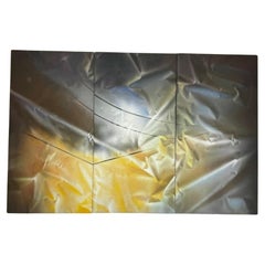 Large Peter Mackie Triptych Acrylic On Canvas