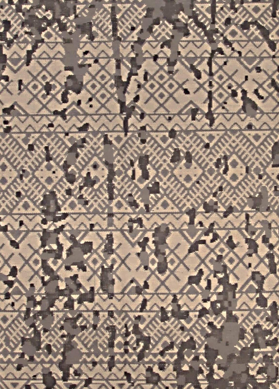 Large petra abstract design handmade wool rug by Doris Leslie Blau.
Size: 14'0