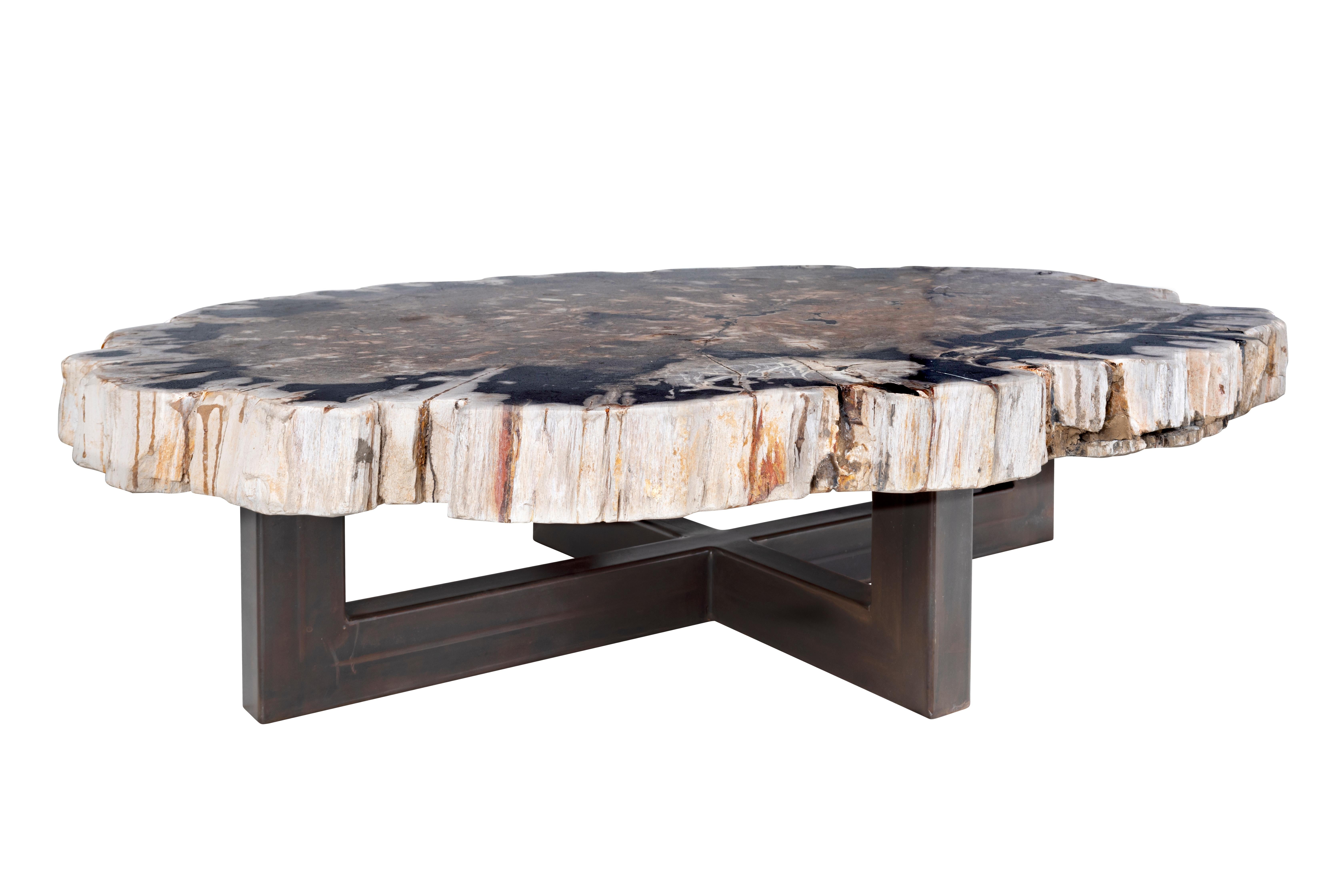 petrified wood coffee table for sale