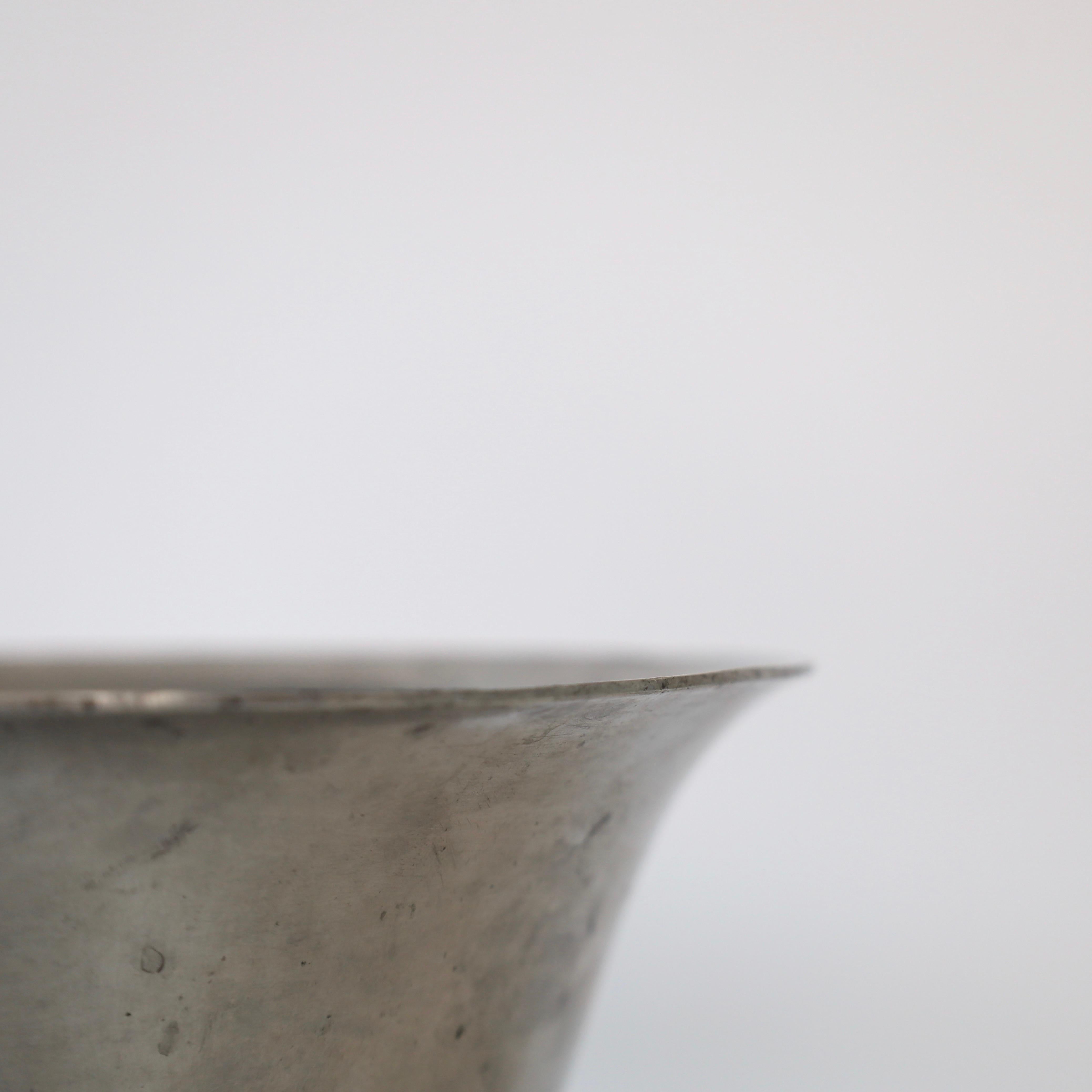 Large Pewter Bowl by Just Andersen, 1920s, Denmark For Sale 3