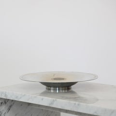 Große Zinnschale von Just Andersen, 1920er Jahre, Dänemark