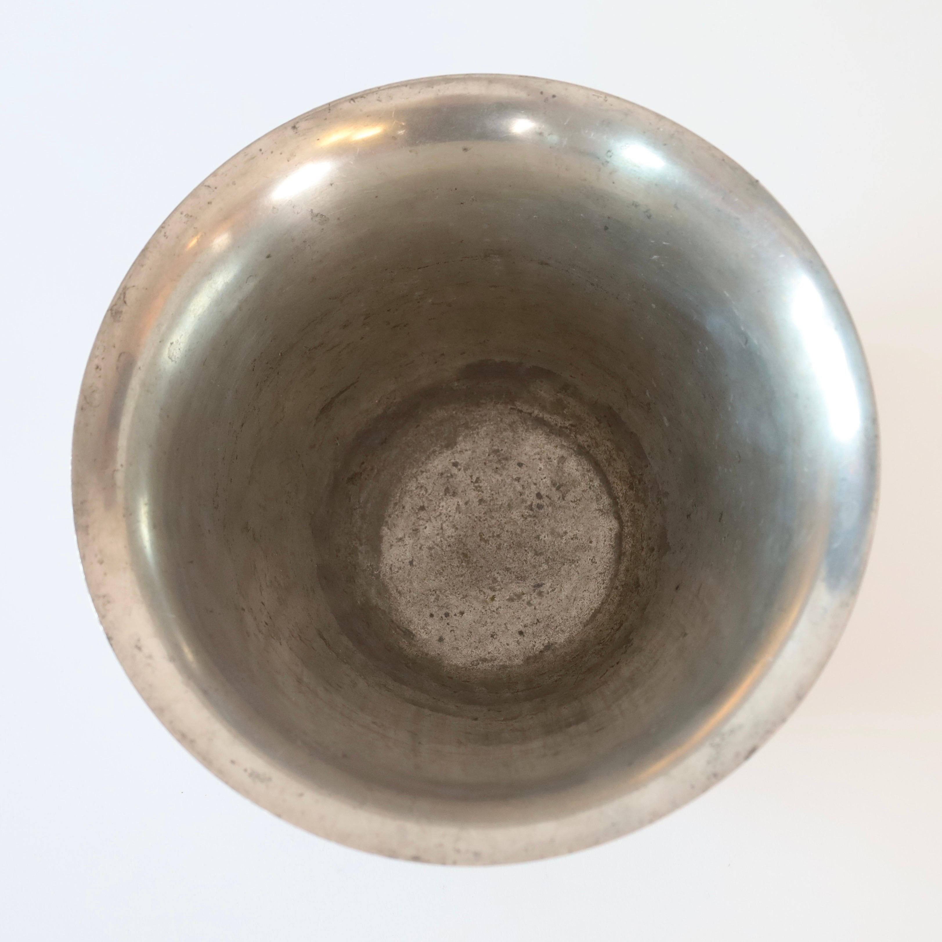 Large Pewter Bowl by Just Andersen, 1920s, Denmark For Sale 2