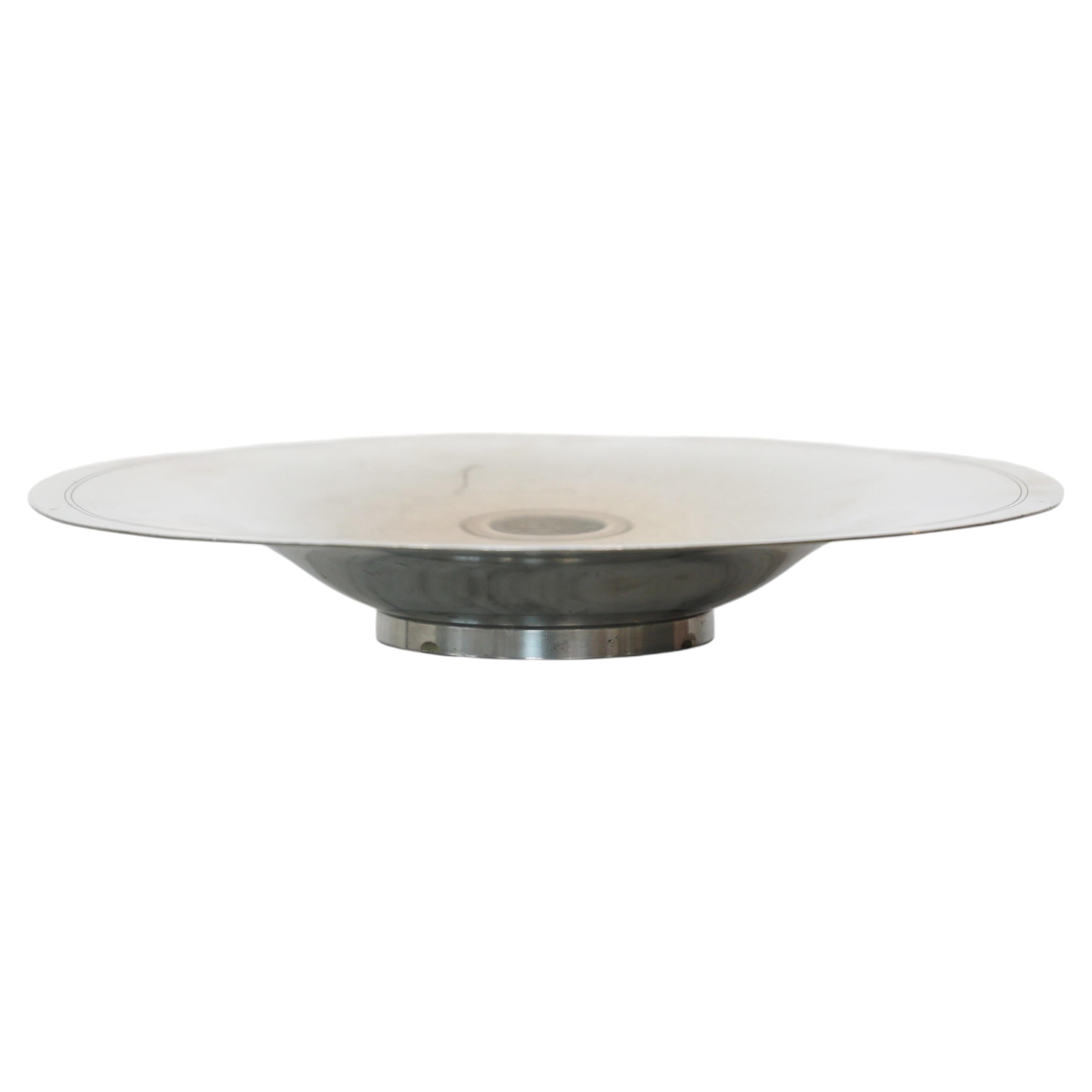 Large Pewter Bowl by Just Andersen, 1920s, Denmark For Sale