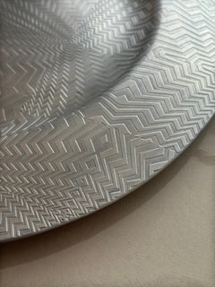 Large Pewter Charger Plate, Contemporary Metal Art, Limited Edition, UK, 2012