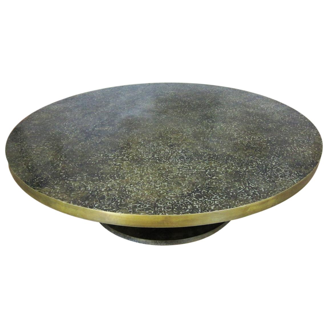 Large Philip and Kelvin Laverne Bronze Coffee Table