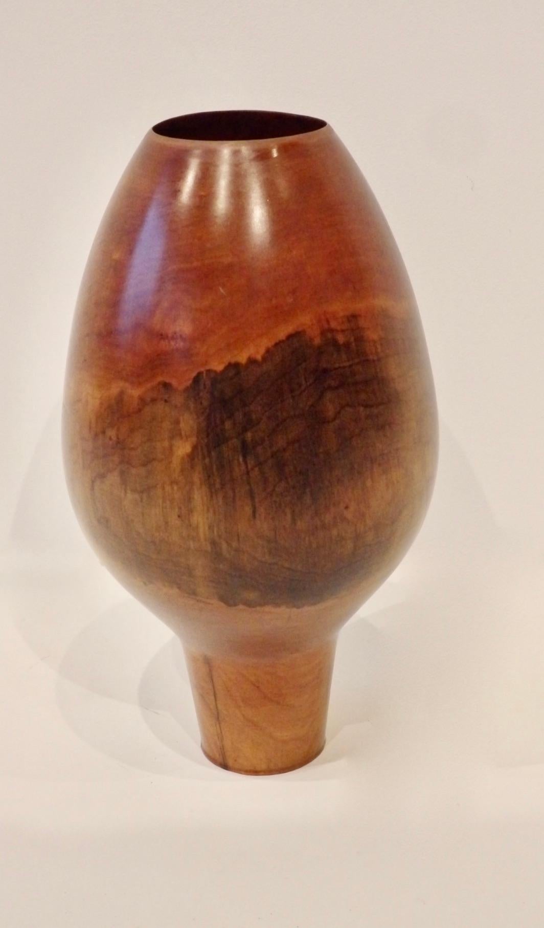cherry wood vase