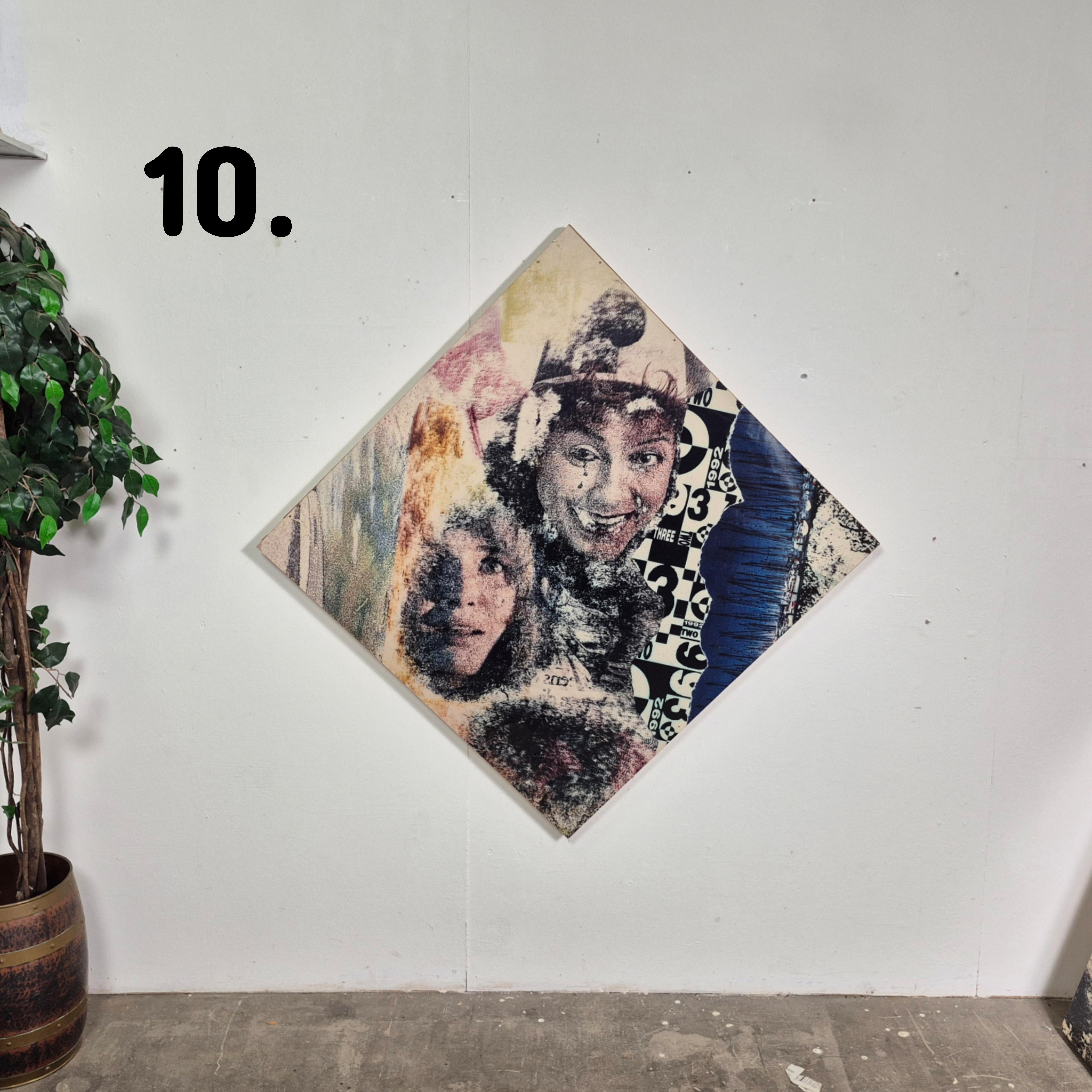 Plastic Large photographic panel by Fons Verhoeve, Netherlands 1990s For Sale