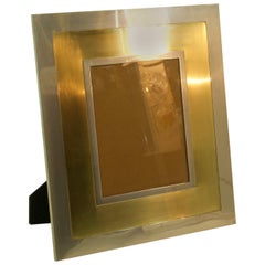 Large Picture Frame in Brass and Steel