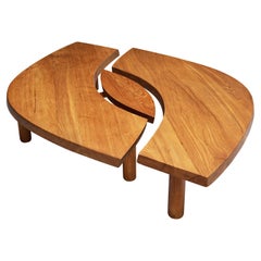 Large Pierre Chapo Coffee Table T22C in Solid Elm