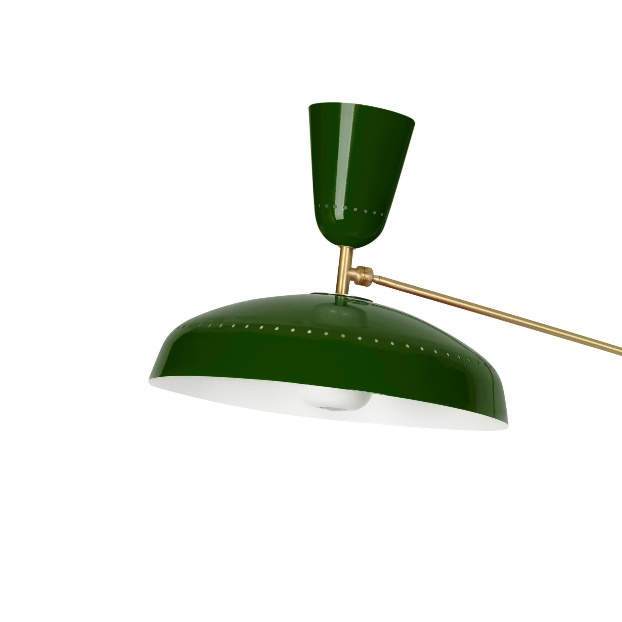 Large Pierre Guariche 'G1' Floor Lamp for Sammode Studio in Green In New Condition For Sale In Glendale, CA