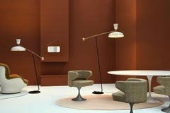 Large Pierre Guariche 'G1' Floor Lamp for Sammode Studio in White