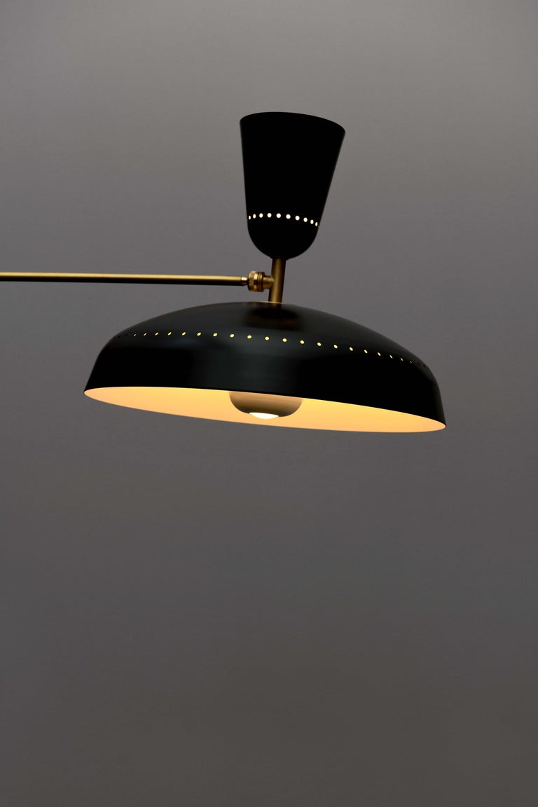 Large Pierre Guariche 'G1' Suspension Lamp for Sammode Studio in Green For Sale 2