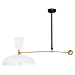 Large Pierre Guariche 'G1' Suspension Lamp for Sammode Studio in White