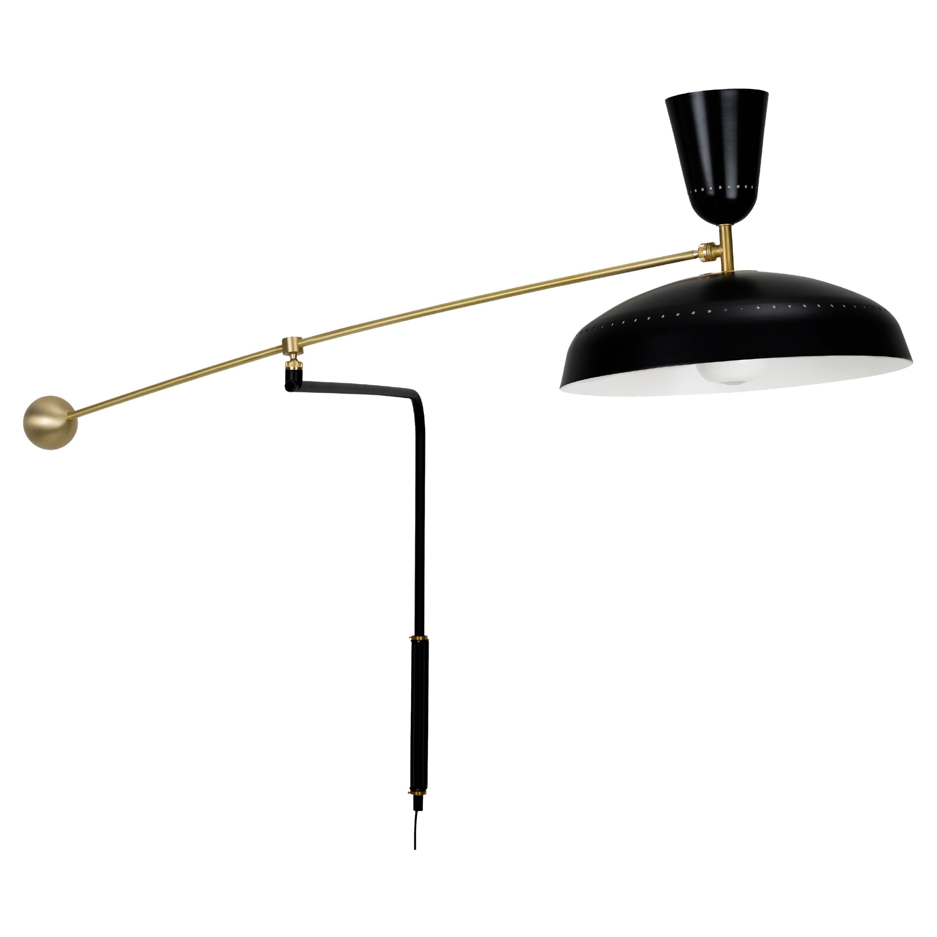 Large Pierre Guariche 'G1' Wall Lamp for Sammode Studio in Chalk For Sale 6