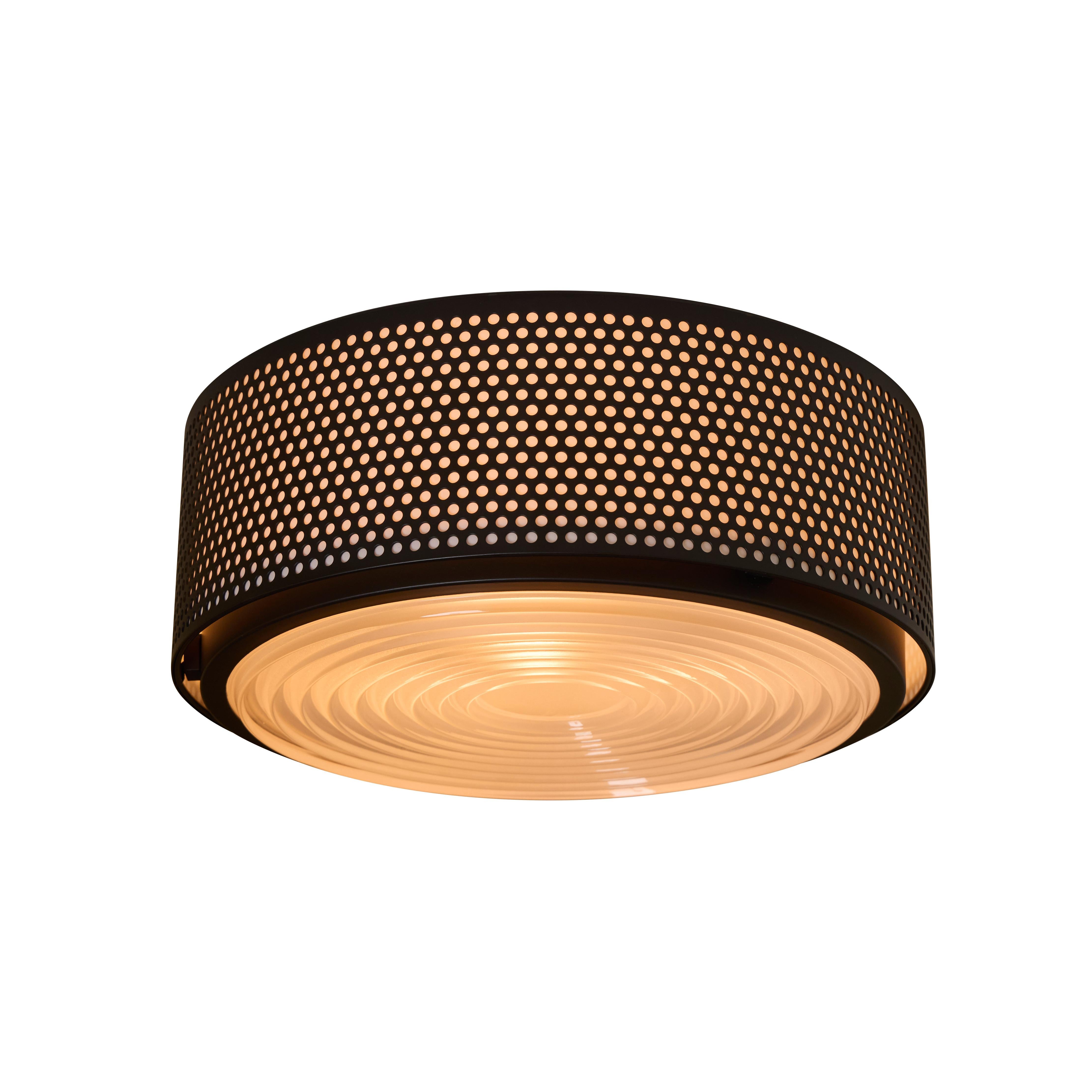 Painted Large Pierre Guariche 'G13' Wall or Ceiling Light for Sammode Studio in Black For Sale