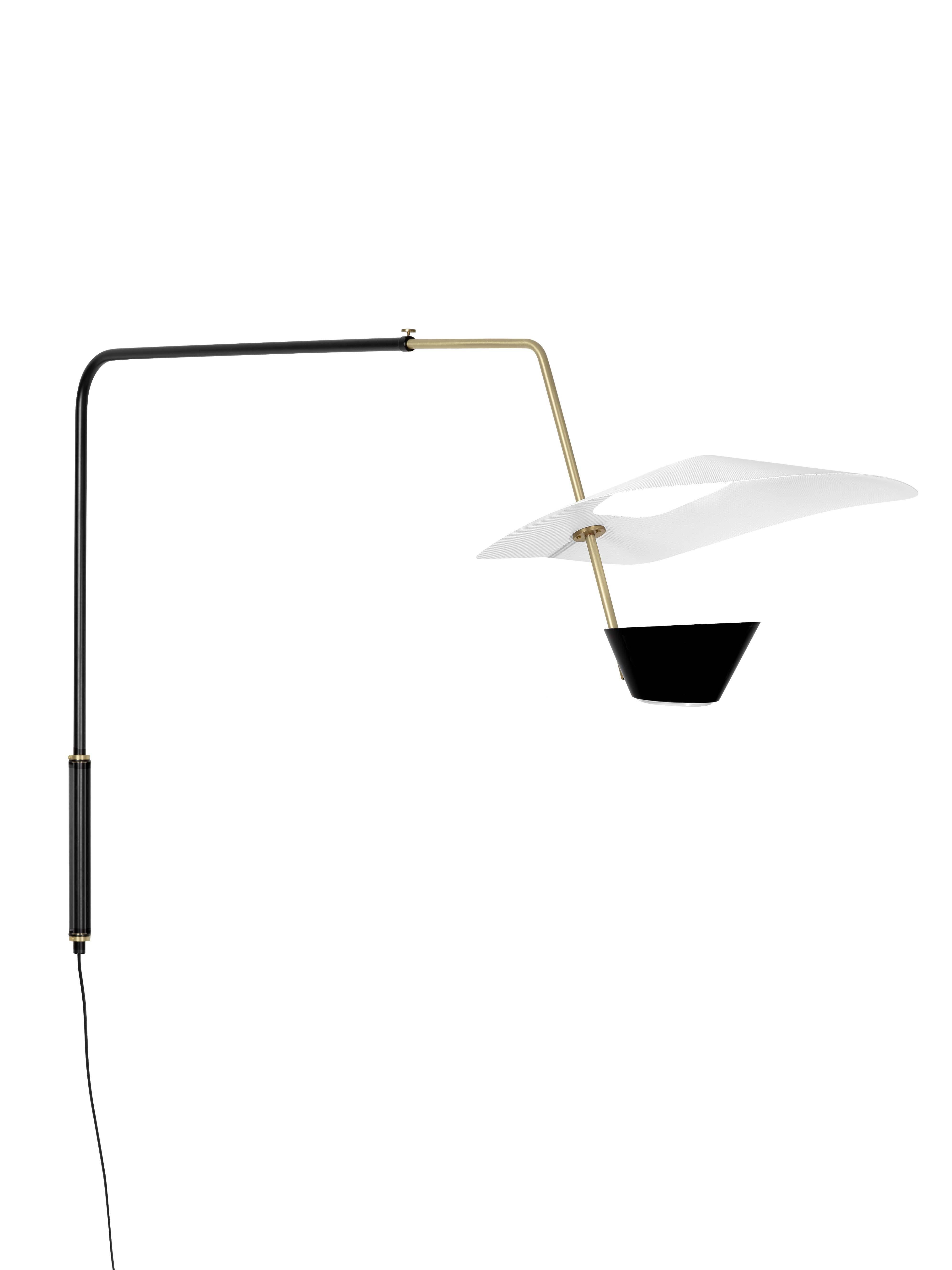Large Pierre Guariche 'G25' Articulating Wall Lamp for Sammode Studio For Sale 5