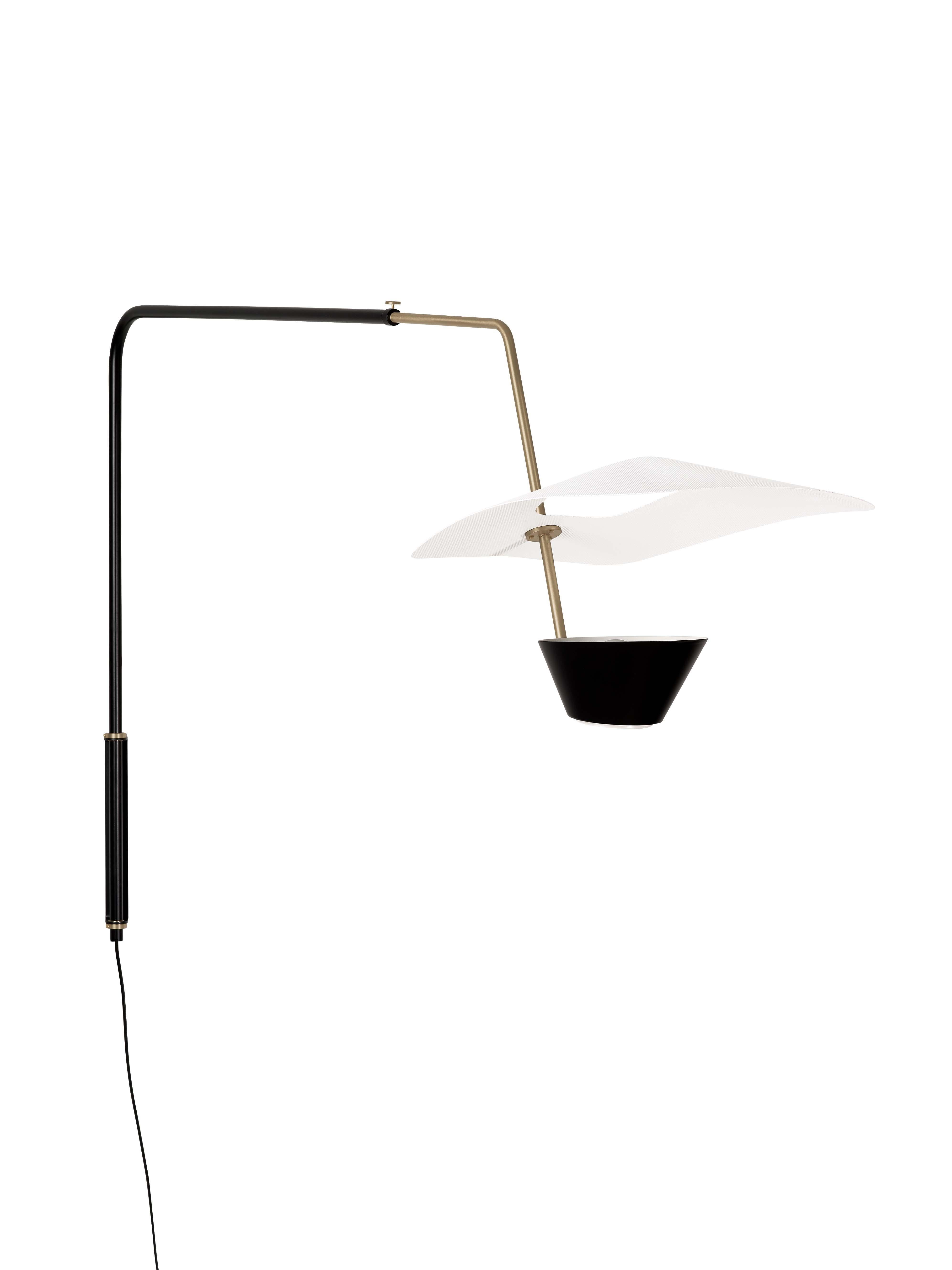 Large Pierre Guariche 'G25' Articulating Wall Lamp for Sammode Studio For Sale 6