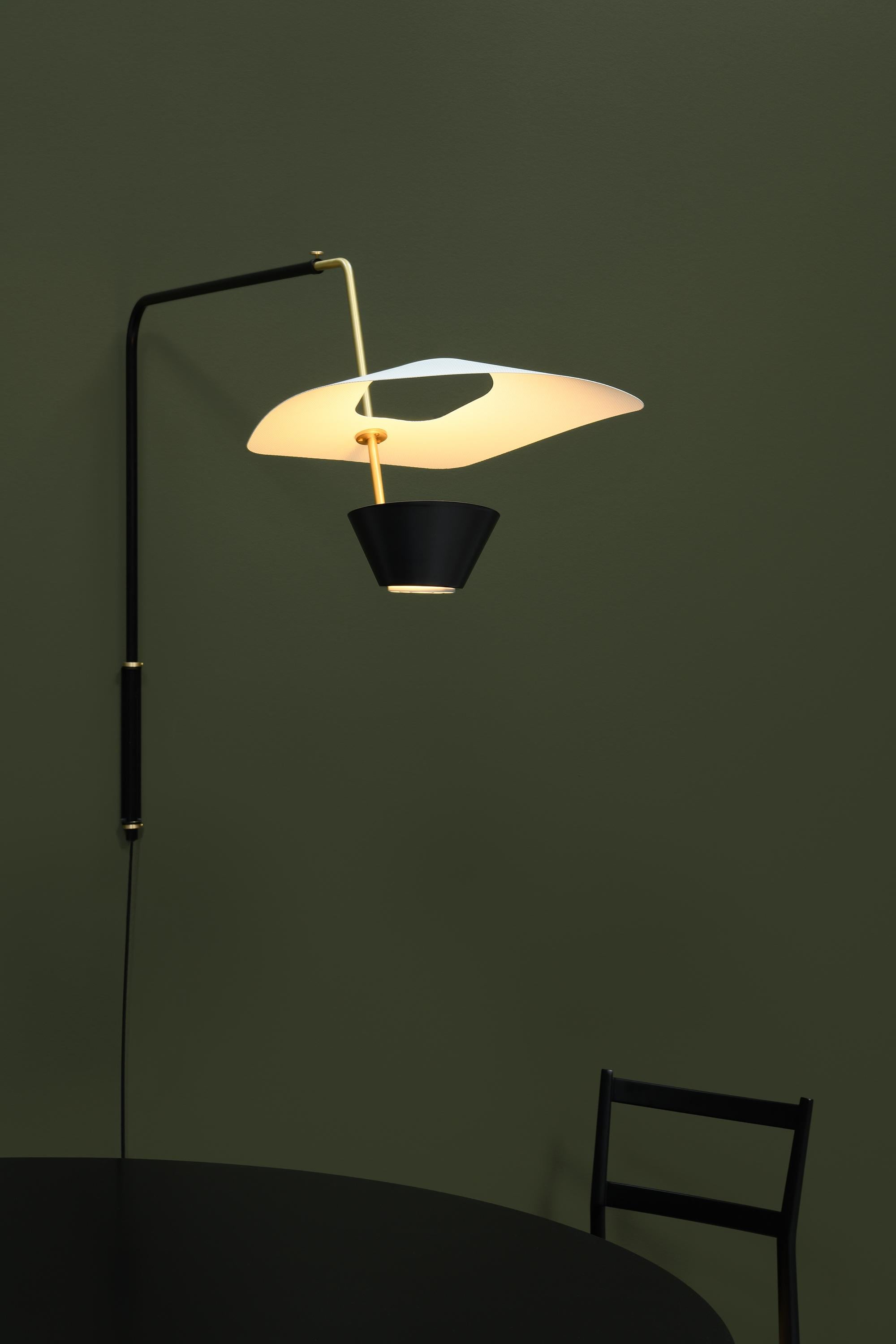 French Large Pierre Guariche 'G25' Articulating Wall Lamp for Sammode Studio For Sale