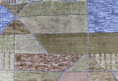 Large Piled Scandinavian Sub-Geometric Modern Rug by Keivan Woven Arts