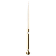 Large Pillar Brass Candlestick by Gentner Design