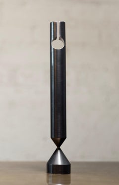 Großer Kerzenständer mit Säulen aus dunkel geschwärztem Messing von Gentner Design