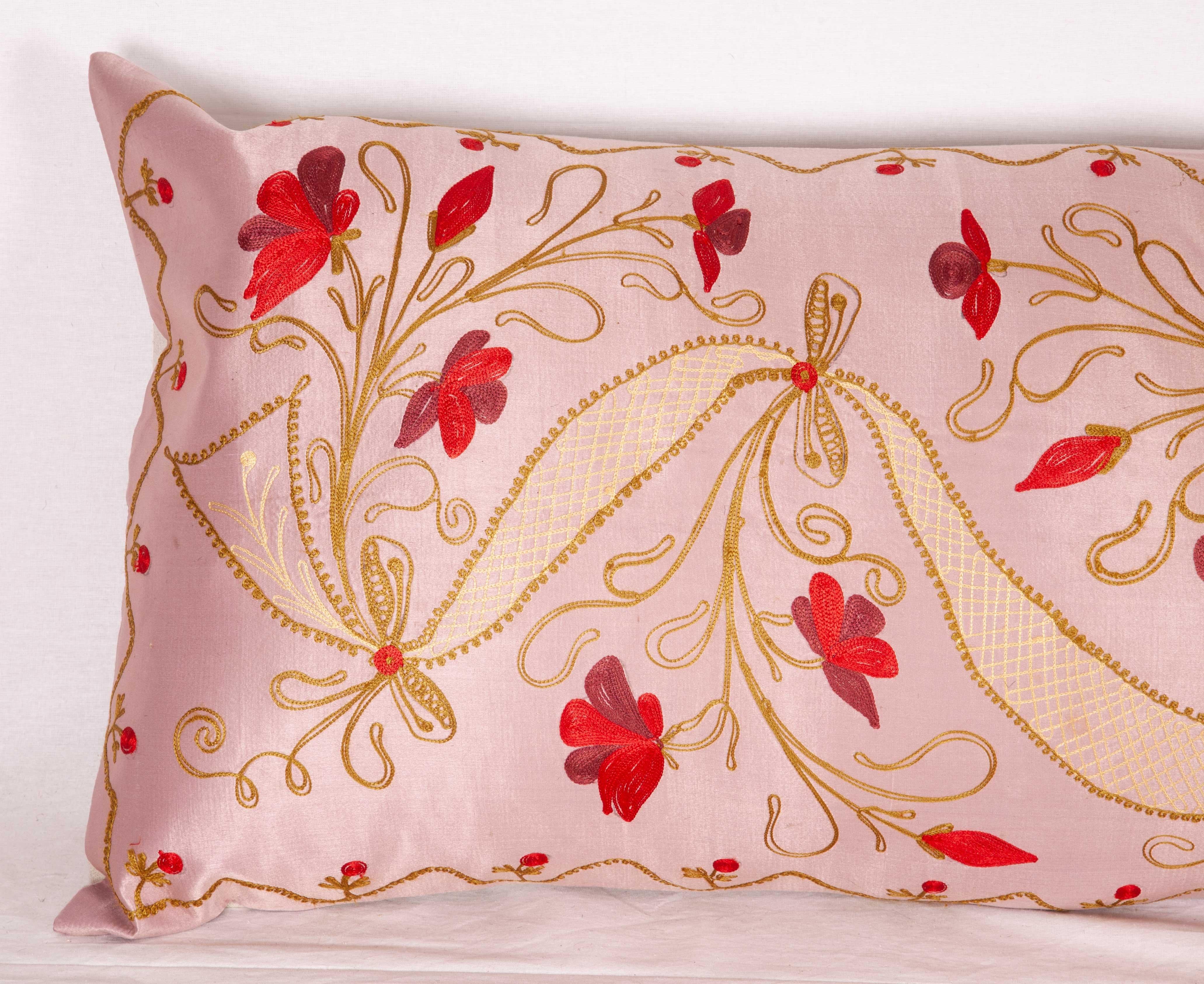 Suzani Large Pillow Case Fashioned from a Early 20th Century Syrian Divan Cover