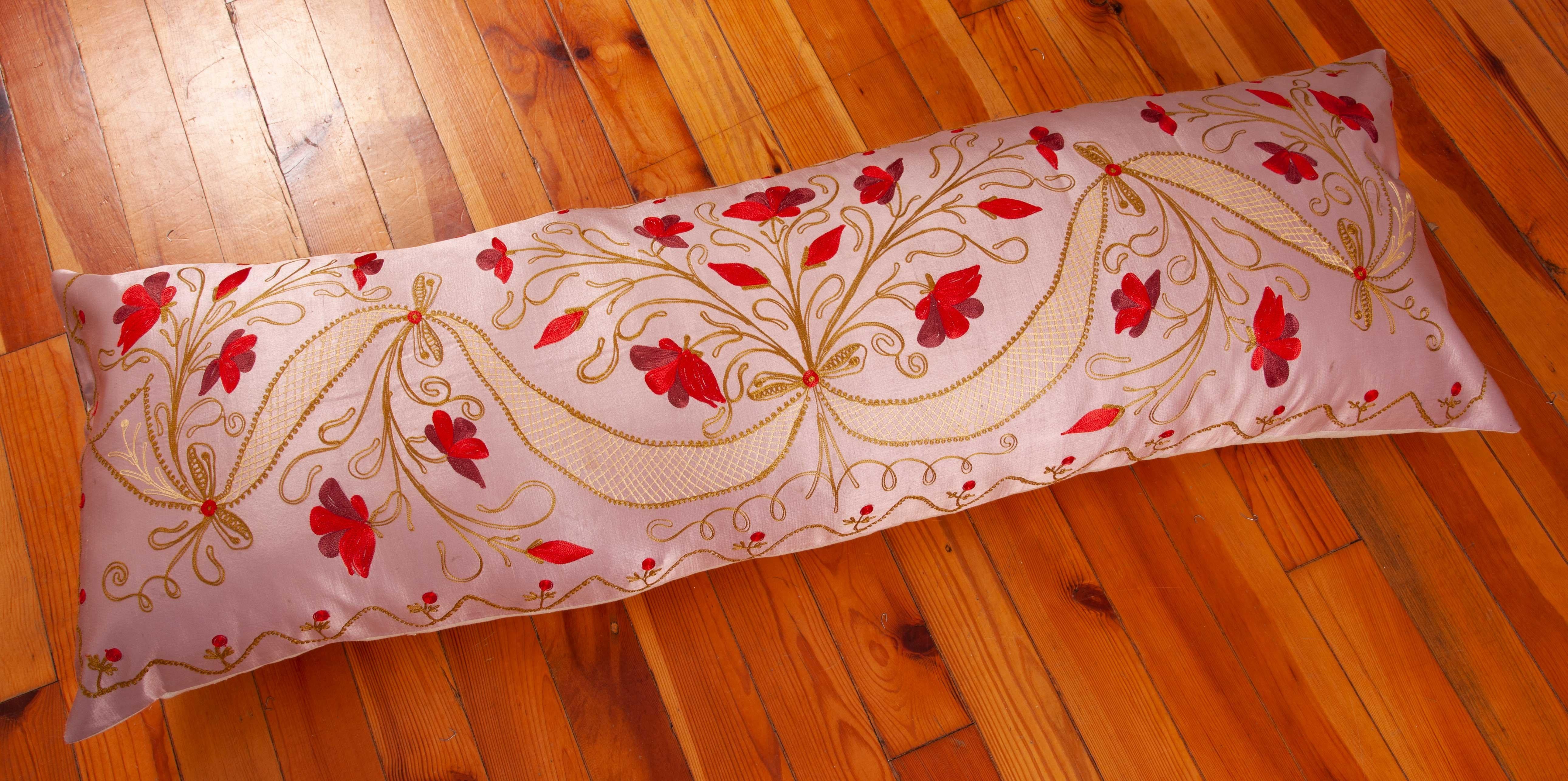 Large Pillow Case Fashioned from a Early 20th Century Syrian Divan Cover 2