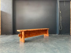 Banco grande de pino