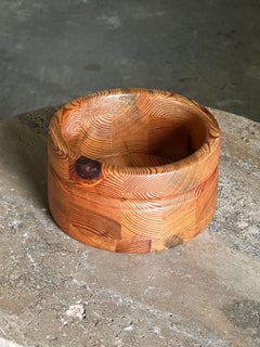 Große Schale aus Kiefernholz von Stig Johnsson für Smålandsslöjd, Värnamo