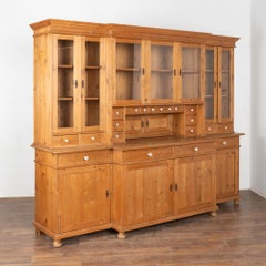 Grande armadio-libreria in pino, riproduzione dall'Ungheria