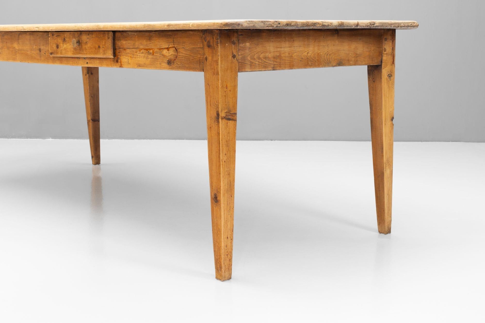 Large Pine Farm Table For Sale 1