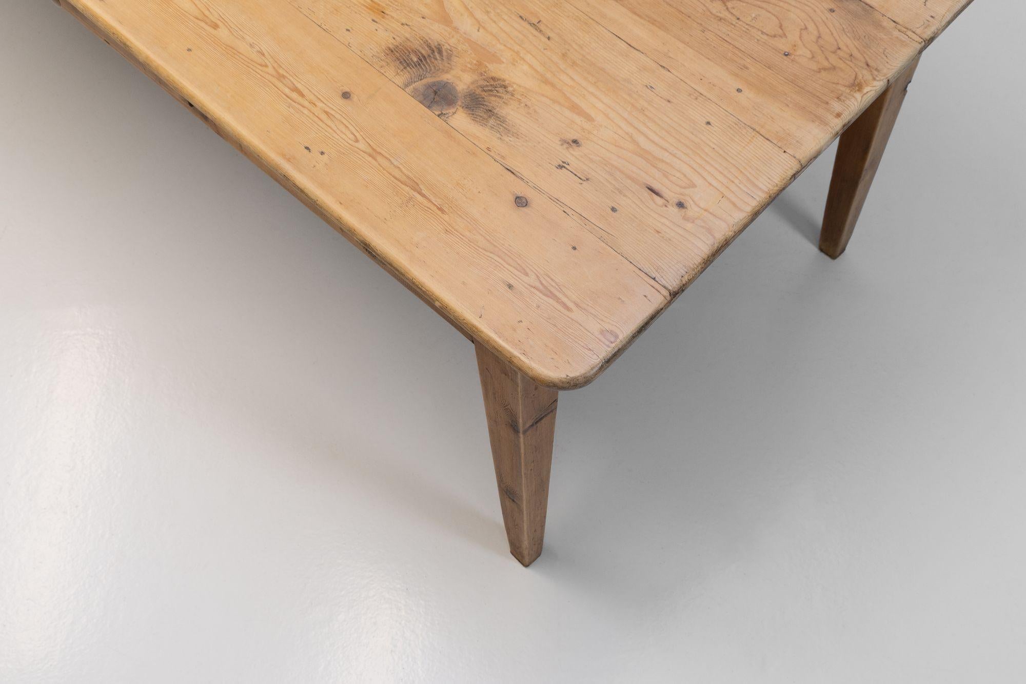 Large Pine Farm Table For Sale 2