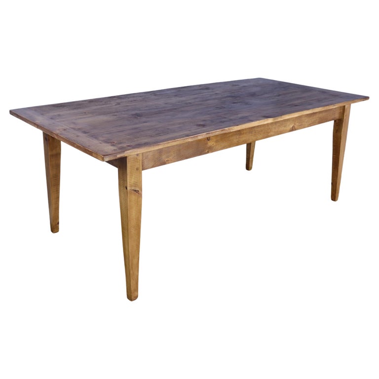 Large Pine Farm Table For Sale at 1stDibs