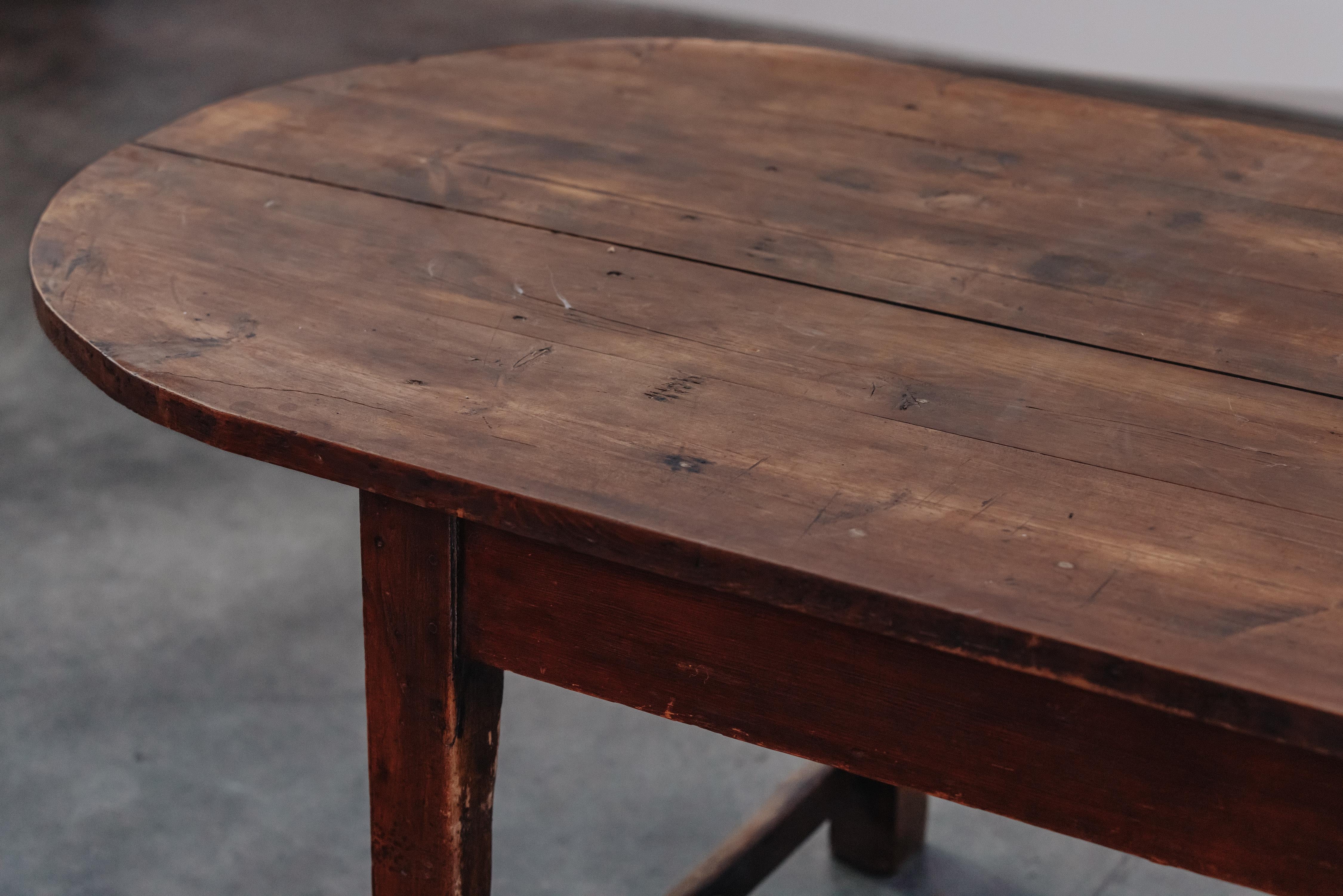 Large Pine Farm Table From France, Circa 1900 In Good Condition In Nashville, TN