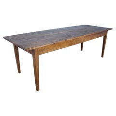 Large Pine Farm Table, Oak Base