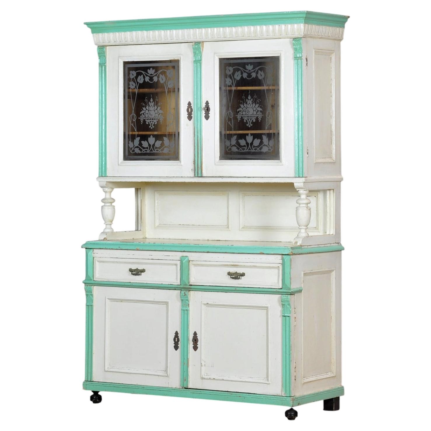 Large Pine kitchen buffet, 1900s