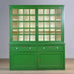 Large pine kitchen cabinet, circa 1880