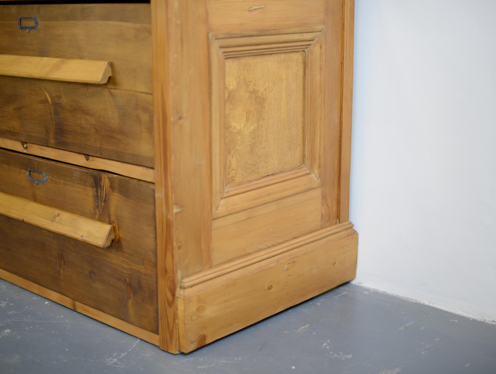 Large Pine Tailors Drawers, circa 1880 In Good Condition In Gloucester, GB