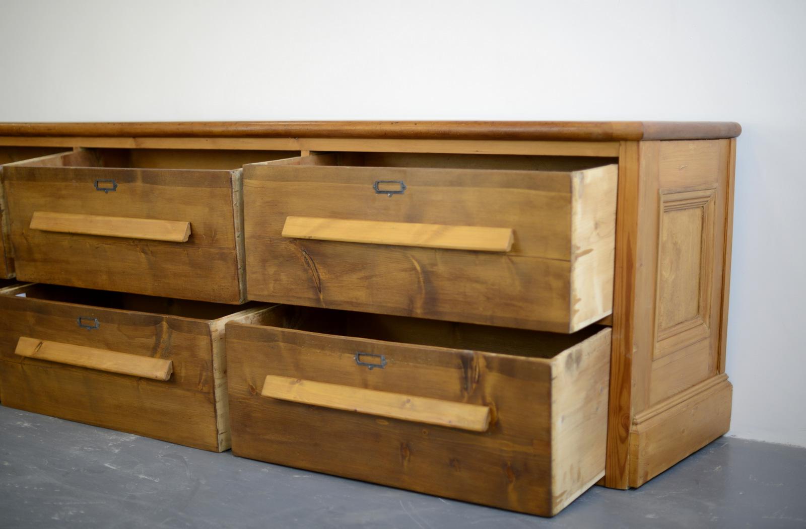 Large Pine Tailors Drawers, circa 1880 3