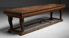 Large Pine Work Table, France 1810