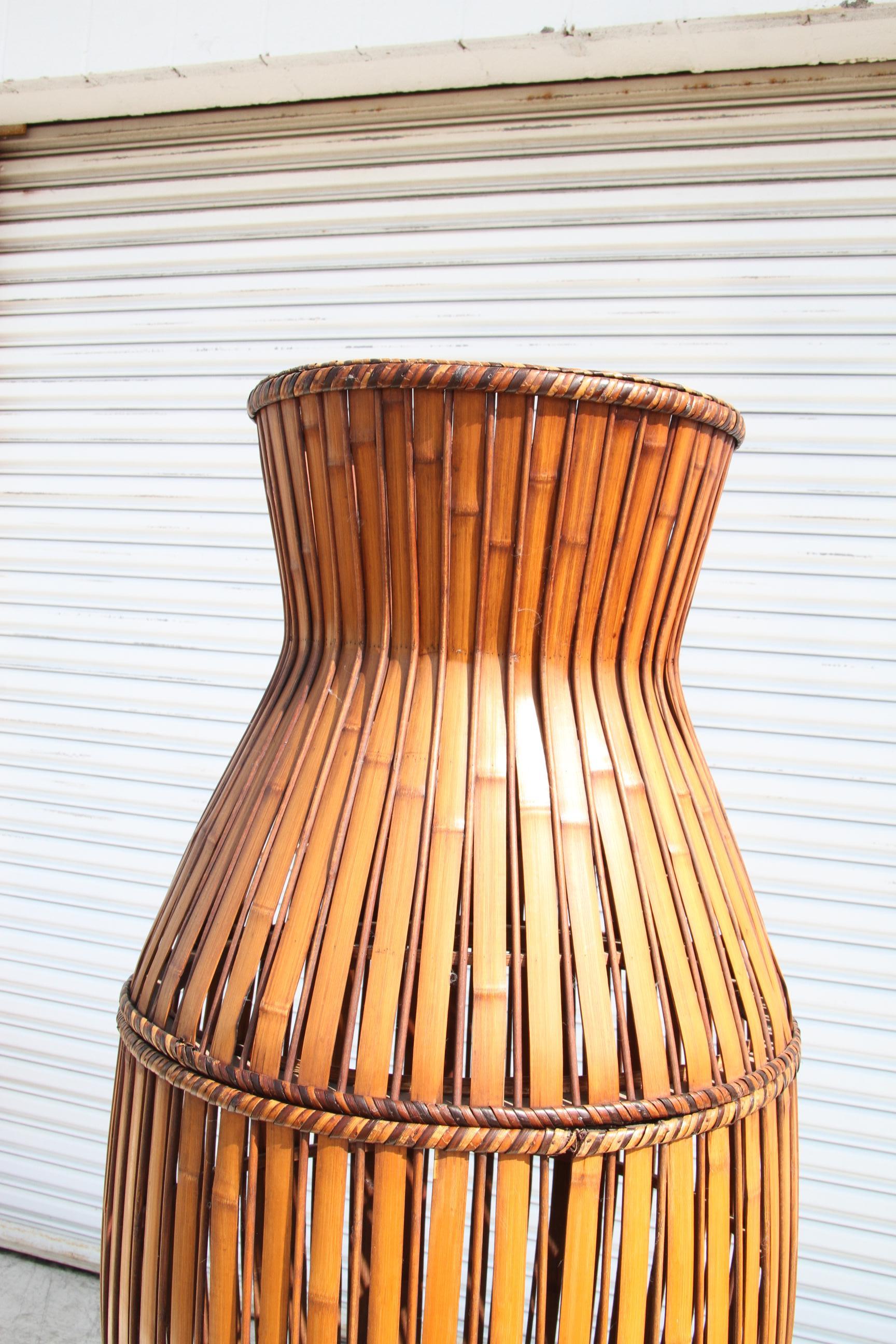 Unknown Large Pineapple Shaped Basket on Stand For Sale