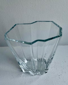 Gran jarrón de cristal Pinja de Tapio Wirkkala para Iittala, Finlandia, 1988