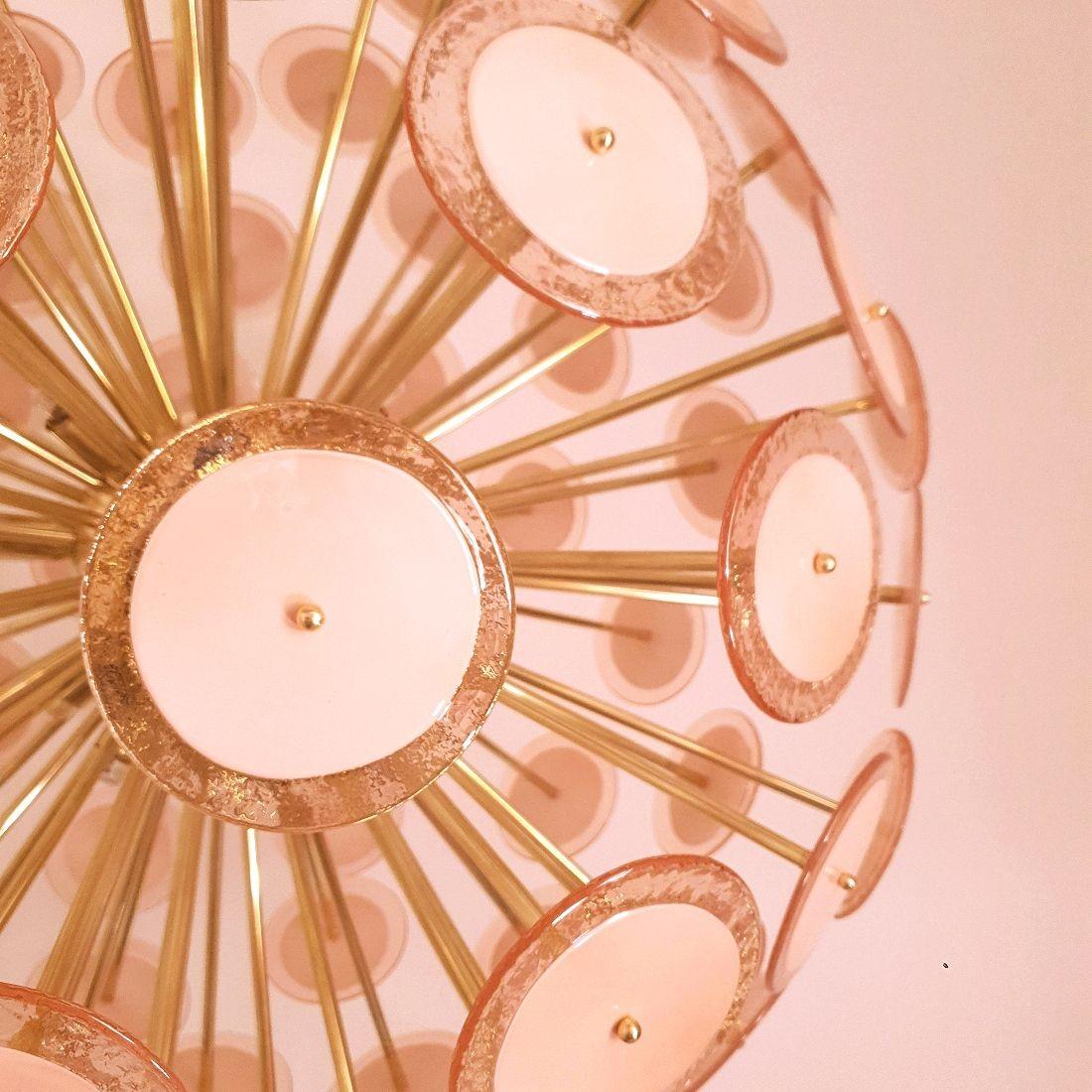 Enorme araña Sputnik de discos de cristal de Murano en venta 1