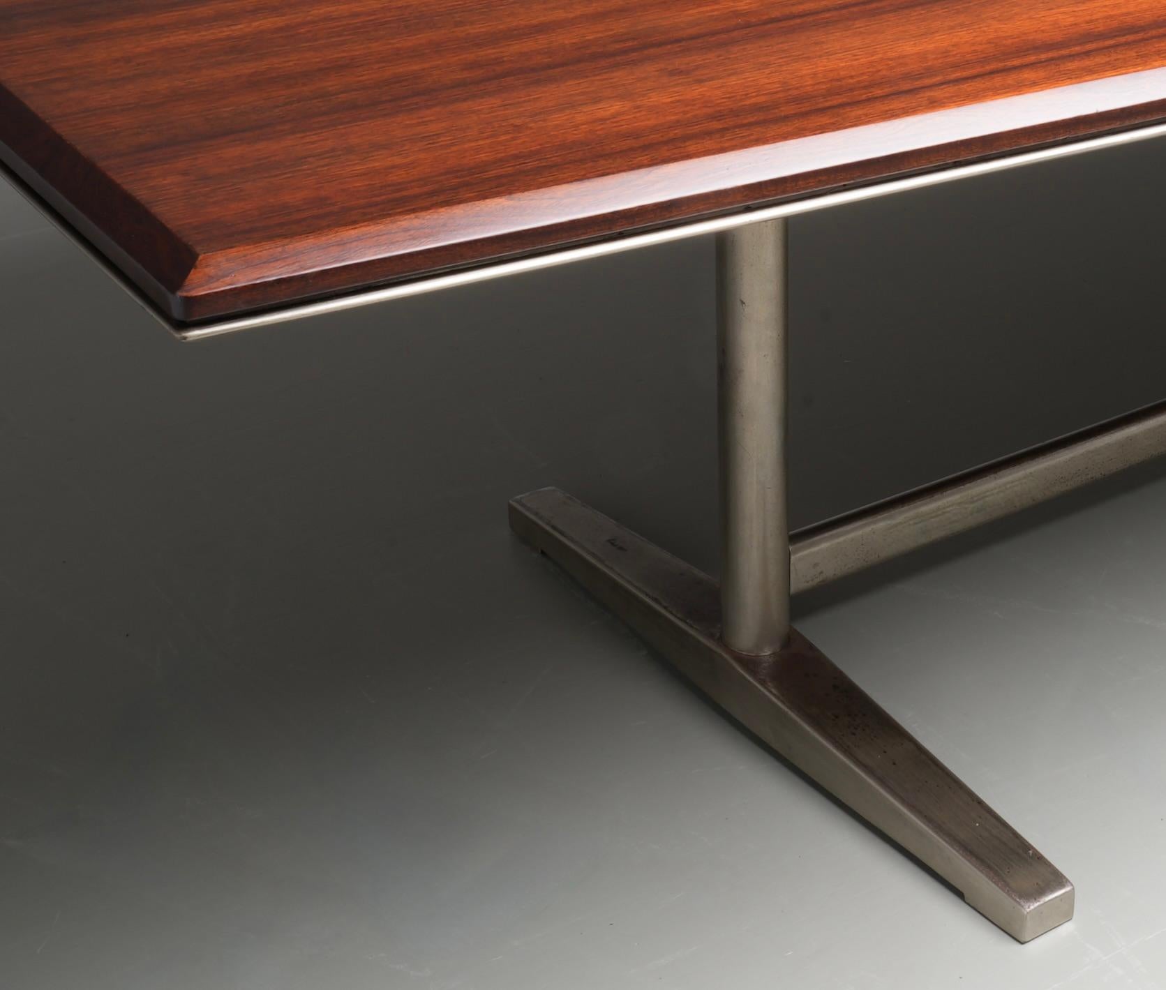 Großer Konferenztisch „ Pirellone“ aus Rosenholz von Gio Ponti für RIMA, Italien, 1958 im Angebot 2