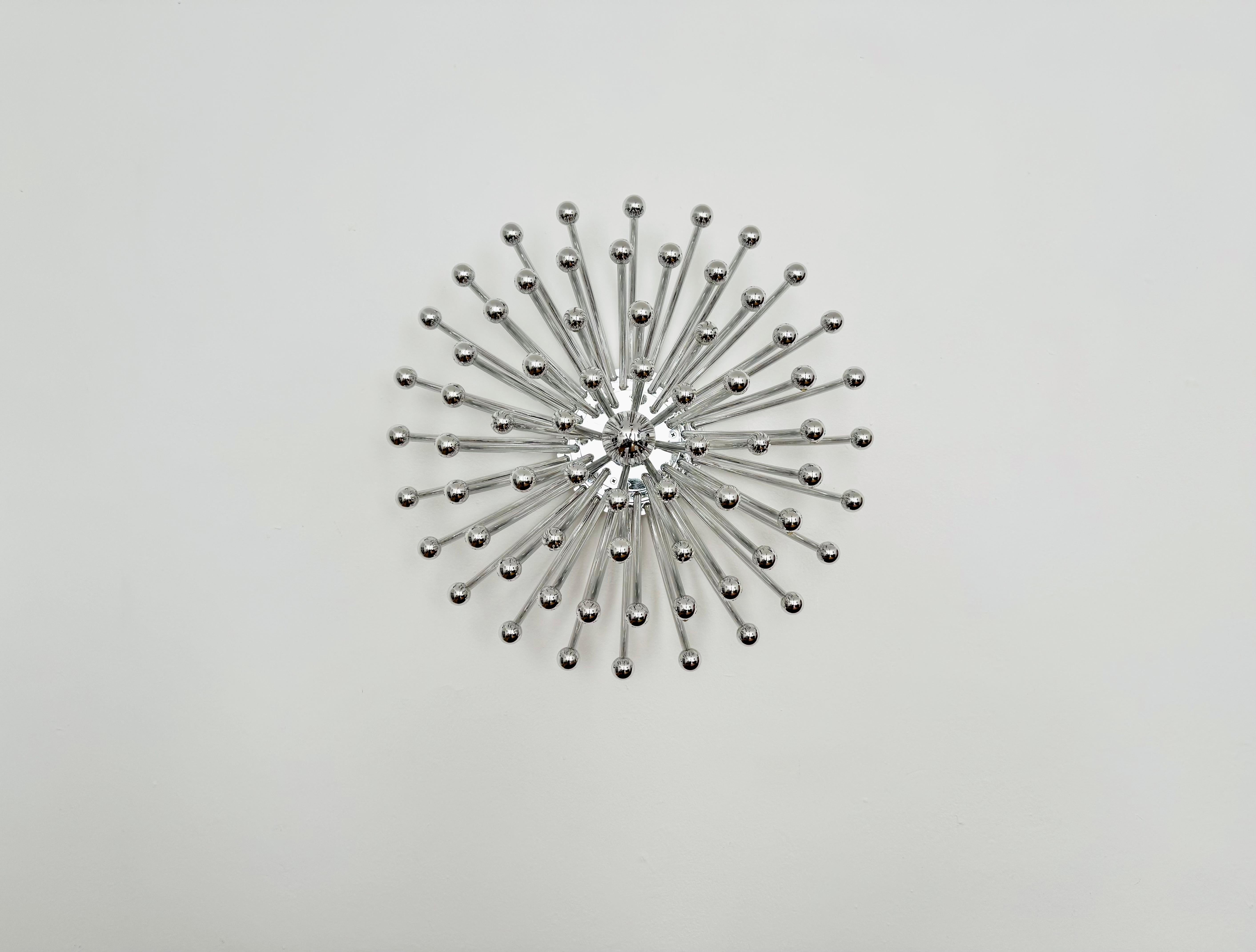 Mid-Century Modern Large Pistillo Wall or Ceiling Lamp by Studio Tetrarch for Valenti Luce For Sale