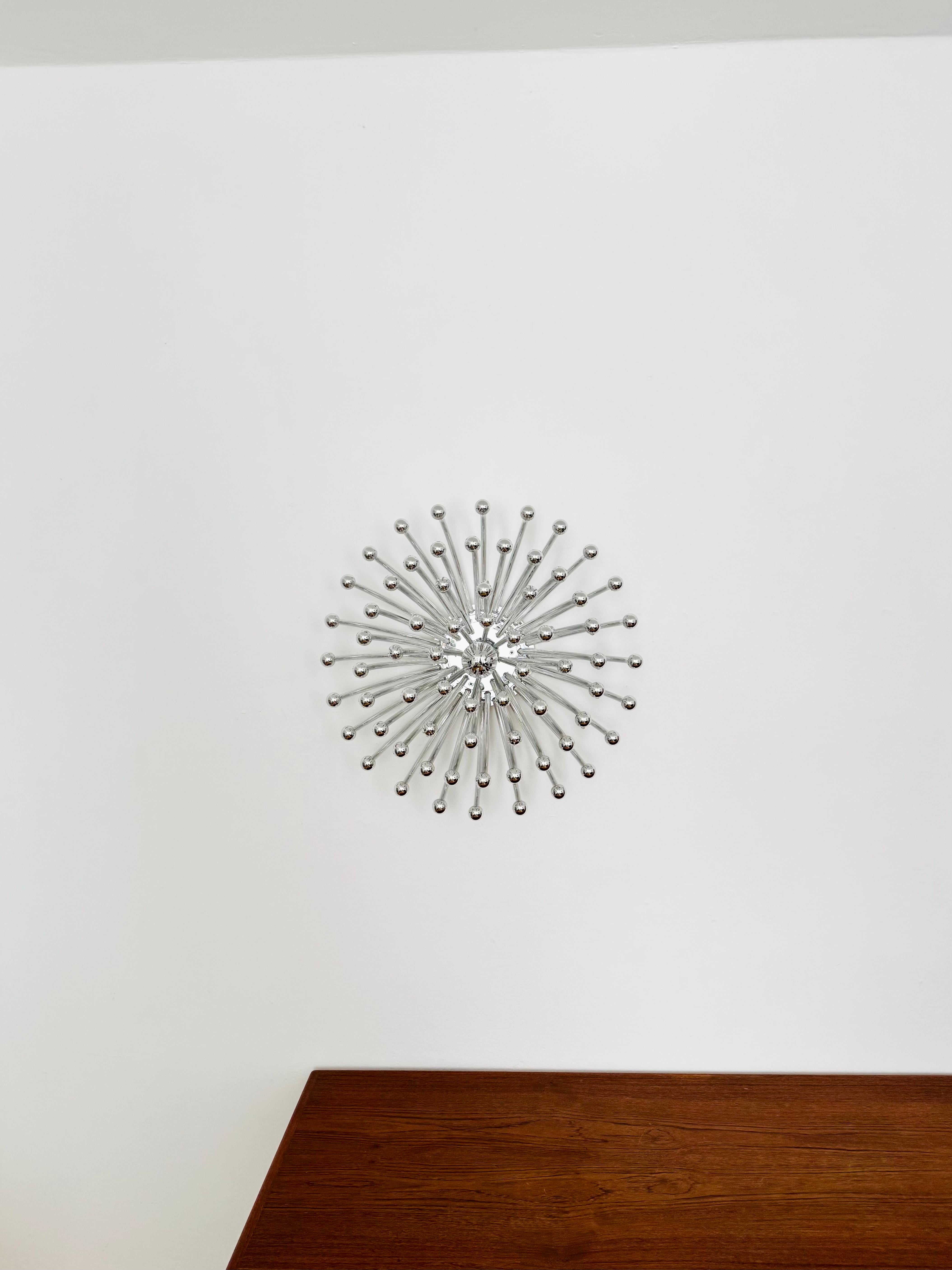 Mid-20th Century Large Pistillo Wall or Ceiling Lamp by Studio Tetrarch for Valenti Luce For Sale